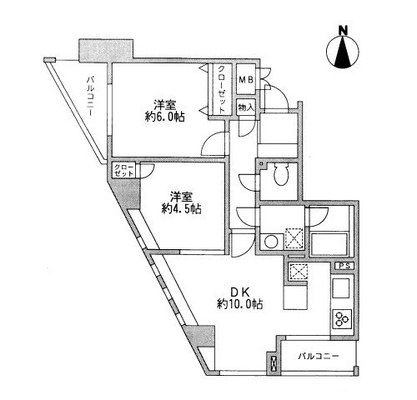東京都板橋区中丸町 賃貸マンション 2LDK