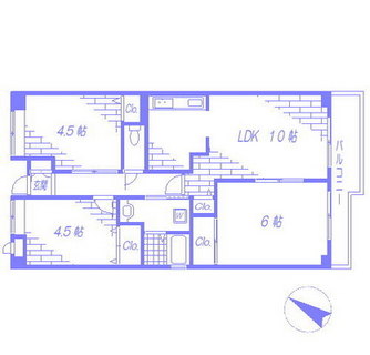 東京都板橋区三園１丁目 賃貸マンション 3LDK