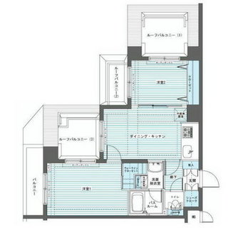 東京都板橋区大谷口上町 賃貸マンション 2DK