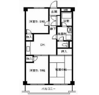 東京都板橋区成増５丁目 賃貸マンション 3DK