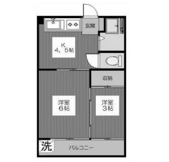 東京都板橋区氷川町 賃貸マンション 2K