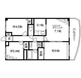 東京都板橋区成増４丁目 賃貸マンション 3LDK