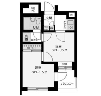 東京都板橋区常盤台１丁目 賃貸マンション 2K