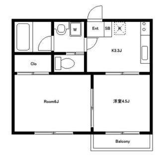 東京都板橋区常盤台１丁目 賃貸マンション 2K