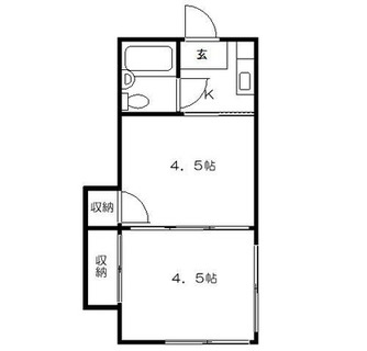 東京都板橋区東新町２丁目 賃貸アパート 2K