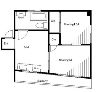 東京都板橋区常盤台１丁目 賃貸マンション 2K