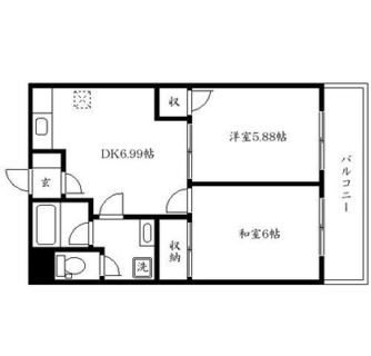 東京都板橋区大和町 賃貸マンション 2DK