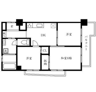 東京都板橋区常盤台４丁目 賃貸マンション 3DK