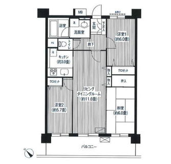 東京都板橋区桜川３丁目 賃貸マンション 3LDK