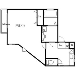 東京都板橋区常盤台１丁目 賃貸マンション 1K