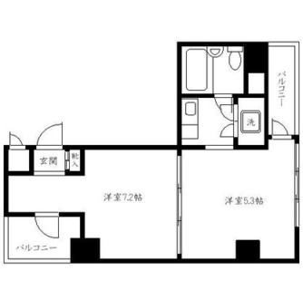 東京都板橋区大和町 賃貸マンション 2K