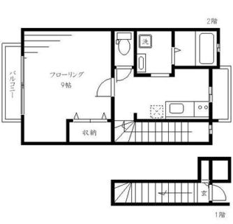 東京都板橋区常盤台１丁目 賃貸アパート 1K