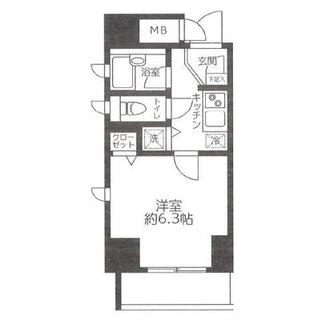 東京都板橋区板橋２丁目 賃貸マンション 1K