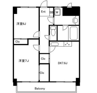 東京都板橋区坂下１丁目 賃貸マンション 2DK