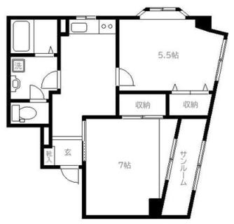 東京都板橋区前野町２丁目 賃貸マンション 2K