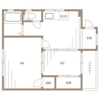 東京都板橋区氷川町 賃貸マンション 2K