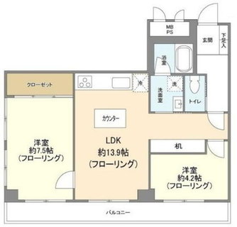 東京都板橋区蓮沼町 賃貸マンション 2LDK