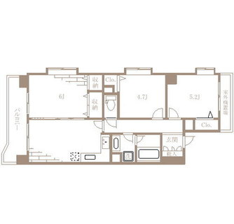 東京都板橋区三園１丁目 賃貸マンション 3DK
