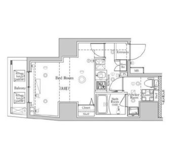東京都板橋区板橋３丁目 賃貸マンション 1K